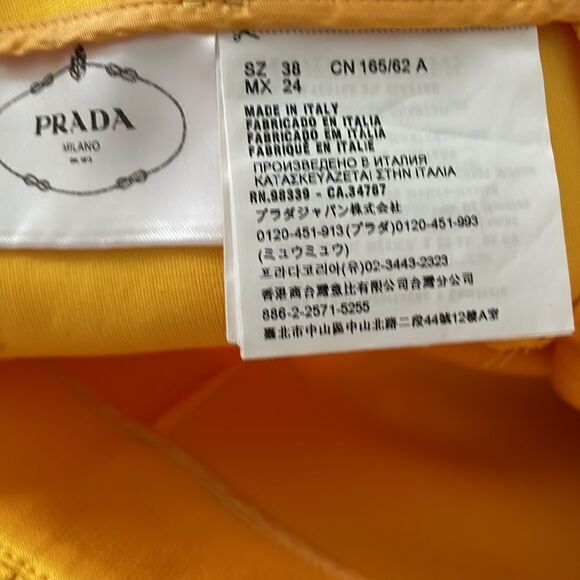 PRADA Belted Ruffle-Trimmed Scuba Pants - Size: 2 - Picture 8 of 9